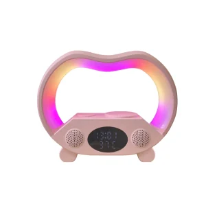G Shape Party Speaker 1000w Karaoke KTV Speaker Set Portable Wireless for Speaker RGB Alarm Clock Lamp Two way Audio