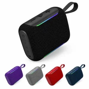 G05 Mini Wireless Speaker TWS BT5.3 Waterproof Outdoor Portable Speaker with RGB Light Lanyard 600mAh Battery Support FM TF Card