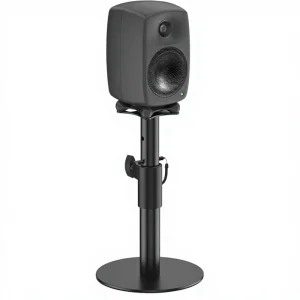 G3 8030C 8330A Height Adjustable Metal Desktop Speaker Stand with Cable Management for Studio Monitors 30Lbs