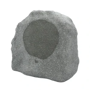 GMINJOO Stone Shape Outdoor Speaker 30W 8 Ohm Waterproof UV Resistant Metal Cabinet 45Hz 5KHz for Garden Park Lawn OEM