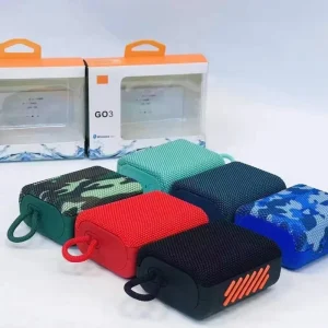 GO3 Mini Portable TWS Stereo Subwoofer 5.0 Waterproof Plastic Outdoor Handheld Speaker 3.7W Custom Logo for Gift