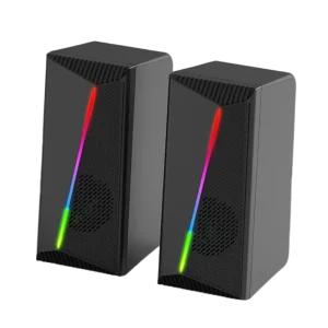 Gaming Speaker with USB Power RGB Lighting 2.0 Channel Sound