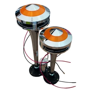 General Purpose 12V Double Tube Solenoid Valve Truck Car Horn Whistle Air Speaker Made in China