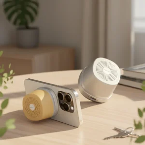 Gift Mini Speaker Home Desktop Audio Long Battery Life Outdoor Portable Mini Player with Magnetic Stand