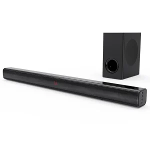 Good Sound Home Theater System Built-in Stereo Aluminum Alloy Optical ARC AUX Bluetooth TF Card SoundBar with Subwoofer
