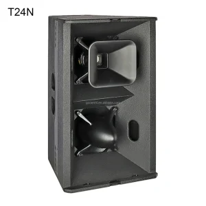 Gooermi T24N 2 Channel 8 Ohm AC Passive Neodymium Metal Surround Sound Speaker Professional PA FOH Stage Use Durable