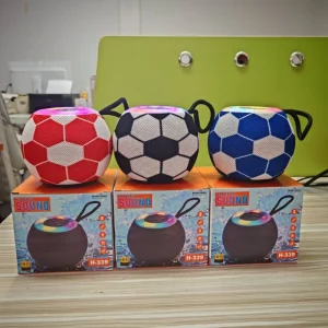 H-339 Wireless Speaker Outdoor Desktop Portable Super Bass RGB LED Colorful Football Speaker