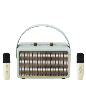 H6 Portable Wireless Speaker for Bluetooth Audio Leather Texture with Wooden Home Set