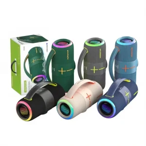 H68 Wireless Bluetooth Speaker with Hifi Sound Bass RGB Light Portable Outdoor Camping Music Box