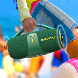 H85 70W Portable Speaker 8800mAh 3-5H Playtime Outdoor Boombox with LED Lights