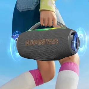 H87 70W IPX5 Waterproof Speaker 8800mAh 3 5H Playtime Outdoor Boombox with RGB LED Lights Party