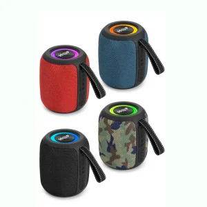 HF F105 Portable Wireless Blue tooth Fabric Woofer Speaker RGB Light Active Hifi Music Stereo Bass BT Outdoor Waterproof Speaker
