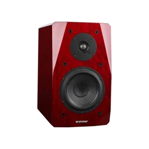 HIFI Design Audio Power Super Bass Wooden Deep Red Passive Bookshelf Speaker for Home Theater System