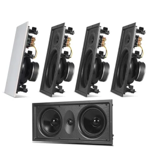 HIFI In-Wall Speaker 100watts Ceiling Wall-mounted Home Theater Surround Invisible Embedded Cinema Speakers
