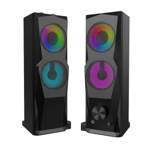 HIFI Music Surround-sound RGB 2.0 Channel 6W Gaming Computer Speakers Rechargeable Battery for PC Support Multimedia