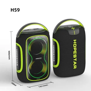 HOPESTAR H59 60W Portable Speaker 10400mAh Long Lasting Battery for Indoor and Outdoor Party Leisure and Entertainment