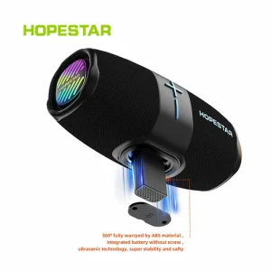 HOPESTAR H96 Outdoor Portable Wireless BT Speaker Handheld 60W High-power Waterproof Stereo 3D Surround Sound 6000mAh Battery