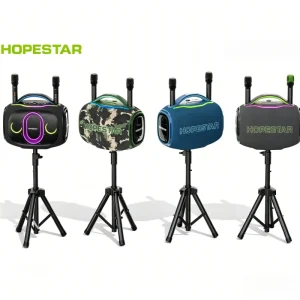 HOPESTAR PARTY ULTRA 550W High Power Outdoor Party Bass Speakers Portable Subwoofer Wireless Karaoke Speaker With Mic