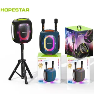 HOPESTAR PARTYBOX600 300W High quality Subwoofer Wireless Speaker IPX5 Waterproof Outdoor Portable Home with Microphone