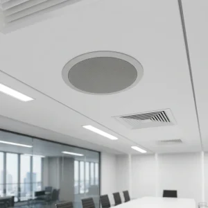 HS65CL White Music System Full Set Outdoor Concert Sound System Smallpox Ceiling Embedded Power Amplifier 100W ABS Plastic