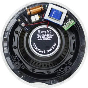HSR175 6CT 6.5 inches Coaxial Ceiling Transformer Speaker 100V 40W