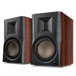 HV 04 D300 Hifi Stereo Active BT 5.0 Bookshelf Speakers Desktop Audio 6.5 inch Woofer Isomagnetic Band Tweeter