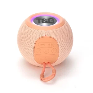 Hand Free Round Stereo Blue Tooth Outdoor Mini Waterproof Portable Column Box BT Loudspeaker TG-337 LED Wireless Speaker