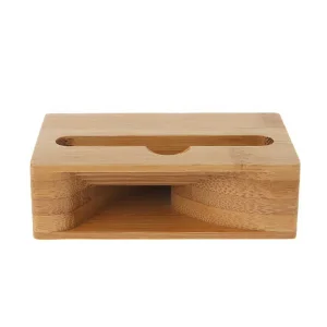 Handcrafted Eco Friendly Bamboo Mini Folk Art Speaker Portable Acoustic Sound Booster Natural Wooden Craft for Halloween Parties