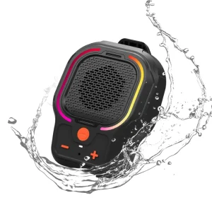 Hands free Phone Mini Magnetic Bluetooth Speaker 3W 600mAh Clip on Portable Shower Wireless Audio with Stable Connection