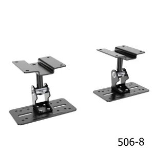 Heavy Duty Steel Speaker Bracket Support Wall Hangers Portable Wall Mount Stand Adjustable Angle 360 Swivel 20kg Load Capacity