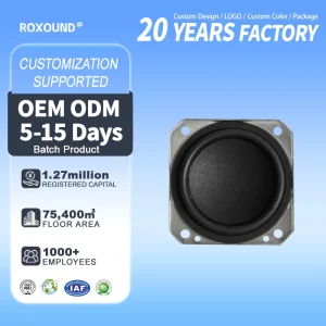 Hi Fi Grade Crystal Clear Balanced Sound 1.75 Inch Full Range Waterproof Speaker Accessories 4 Ohm 5W Iron Metal
