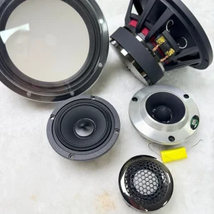 Hi Fi Sound Quality Bass Speaker for Car Door Car Speaker Box With Amp 6.5 inch Pure Primary Color Aluminum Basin Car Speakers