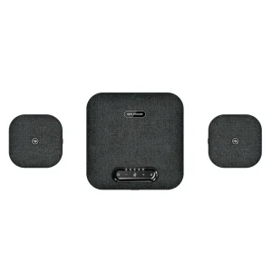 Hi Fi Wireless Conference Speaker with Dual Extension Mics, Ideal for 10-15 People Meeting Rooms