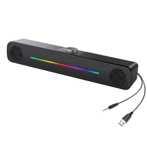 HiFi Sound for Speaker 2.0 Soundbar Mobile Phone Computer Outdoor Party Battery Powered Colorful