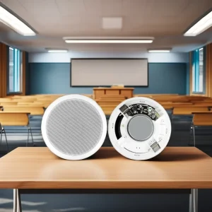 HiFi WiFi Smart 50W/100W In-Ceiling PA System Wireless BT Active Audio Stage Plastic Ceiling Speaker Smart Home