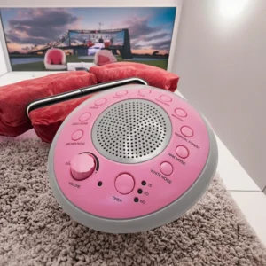 High Fidelity 10 Music Sleep Aid Smart Timing Mini Home Theatre Battery Powered ABS Plastic Speakers Adjustable Volume White