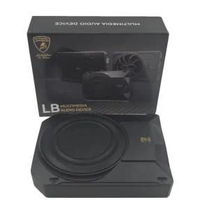High Power 10″ Underseat Car Subwoofer 180W Active Powered Subwoofer with Built-in Amp Ultra Slim Space Saving Bass Speaker