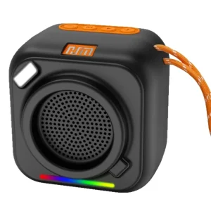 High Power IPX4 Waterproof Bluetooth Portable Speaker with RGB Lights 8W Mini Handheld Subwoofer for Parties