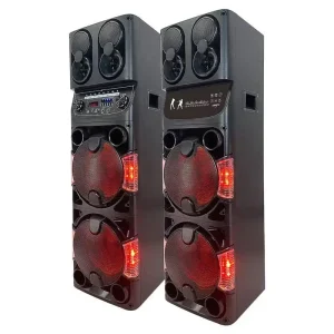 High Power Karaoke Speaker System 2.0 For V5.0 Subwoofer Wireless Mic RGB LED For Party Outdoor Computer