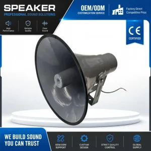 High Power Long Range Horn Speaker for Highway Emergency Tunnel Security and Outdoor PA System