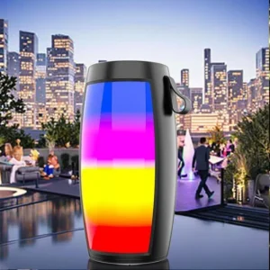 High-Power Portable Wireless Speaker RGB LED Lighting FM Radio Car Subwoofer Reverberation Outdoor Compatible for Computer