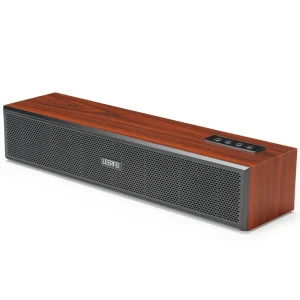 High Quality Dual Wooden Desktop Wireless for Bluetooth Computer Speakers Subwoofer for Home Use with Mobile Phone Compatibility