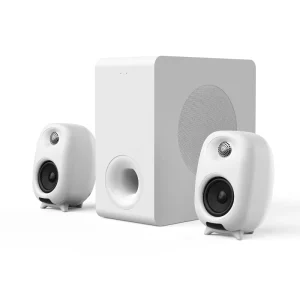 High Quality Home Theater System Bookshelf Speaker RGB LED Lighting Wireless Charger for 5.3 6.5″ Woofer Three-Way Audio