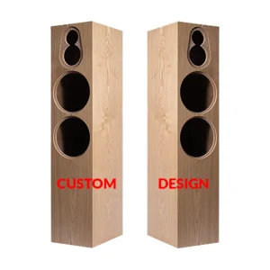 High Quality MDF Wooden Speaker Cabinet for Home Theatre Empty Loudspeaker Shell with Gloss Print Quality Speaker Accessories