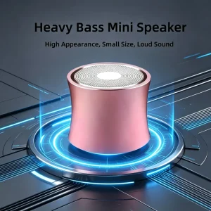 High Quality Metal Mini Portable Speaker V4.0 3W Heavy Bass Built-in Mic App Supported 10m Wireless Range
