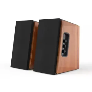 High Quality Sound Wood Grain Fashion Design 80W Home Theater 2.0 Channel Bookshelf Speaker