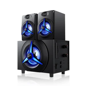 High Quality System Big Woofer 2.1 Computer Speakers with Subwoofer and BT Remote Control