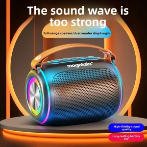 High Volume Long Battery Life 5.3 Plastic Speaker Heavy Bass Home Outdoor Use Easy Carry 10m Range