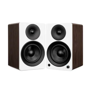 High end Bookshelf 2.0 Speaker 80W Computer Use Wooden HiFi Stereo with Two way Audio Crossover