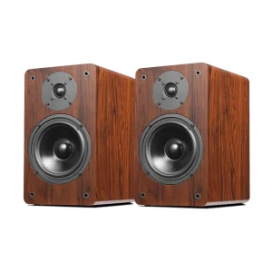 High end Bookshelf 2.0 Speaker Living Room Two frequency Passive HiFi Home Stereo Wooden Speaker